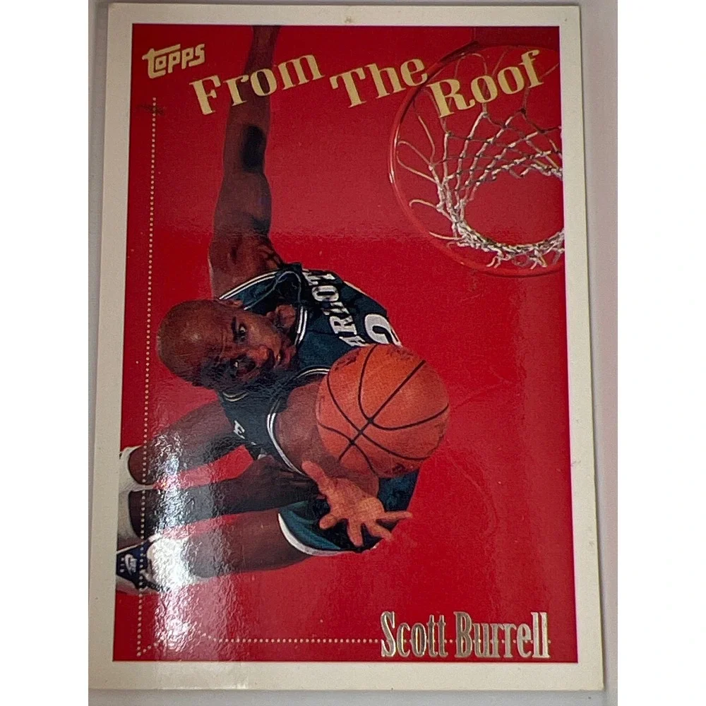 1994 Topps From The Roof Scott Burrell Charlotte Hornets Card 74 Basketball